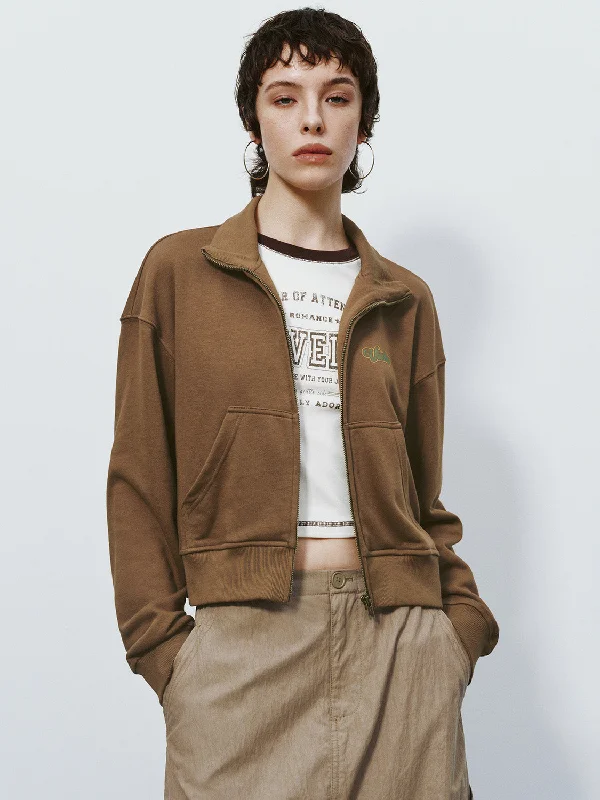 Today’s Deal Zipper Front Loose Jacket