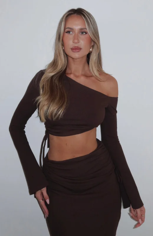 Early Access Midnight Muse Long Sleeve Top Chocolate