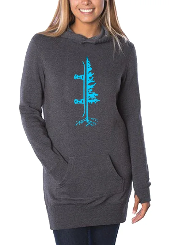 Savings Galore The Dress Hoodie 2.0 - Heather Charcoal/Aqua