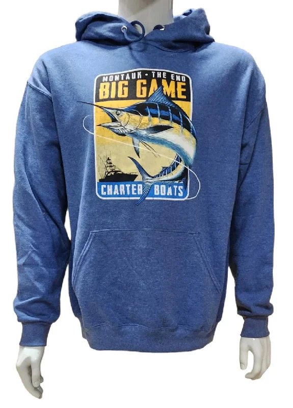 Best Bargains Adult Unisex Wild West Montauk The End Big Game Charter Boats Printed Pullover Hoodie