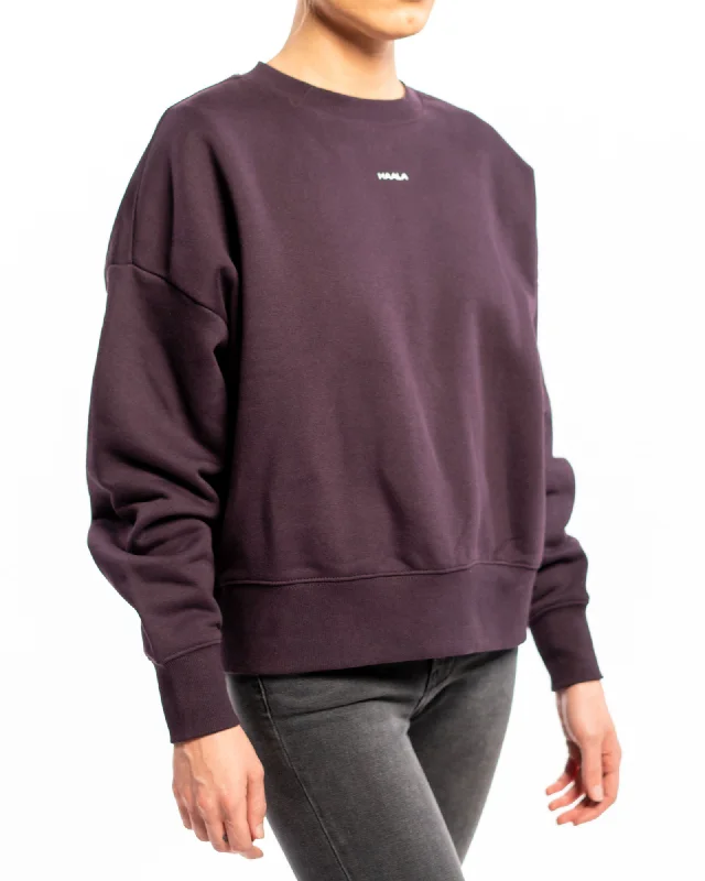 TIME-Limited Offer Heavy Crew Sweatshirt: Plum