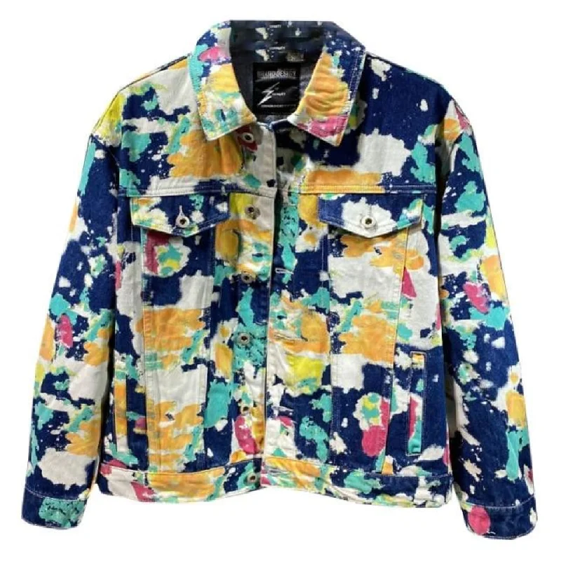 Buy More, Save More Abstract Expressionist Denim Jacket