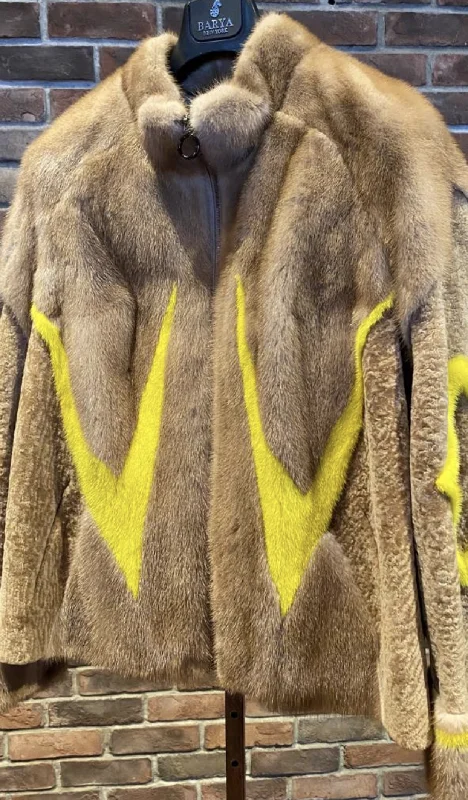 Act Now Woman's Modern Mink Coat