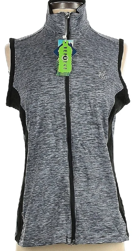 Crazy Savings NEW Bermuda Sands Women's Heather Gray w/Black Accents Golf Vest Size S MSP$75