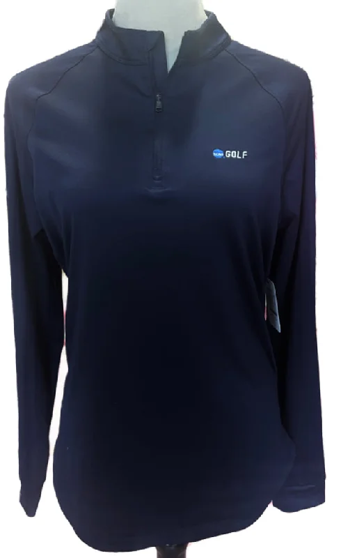 YEAR-End Clearance Under Armour Women's Navy Pullover w/ NCAA Golf Logo Size L