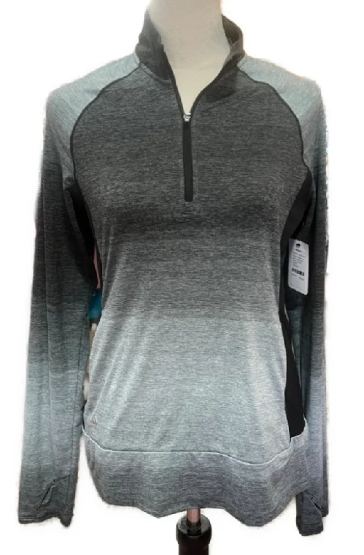 Loyalty Reward Women's Adidas Golf Black & Gray Ombre Zip Pullover Size S MSP$65