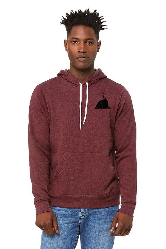 Heather Maroon 90/10 Blend