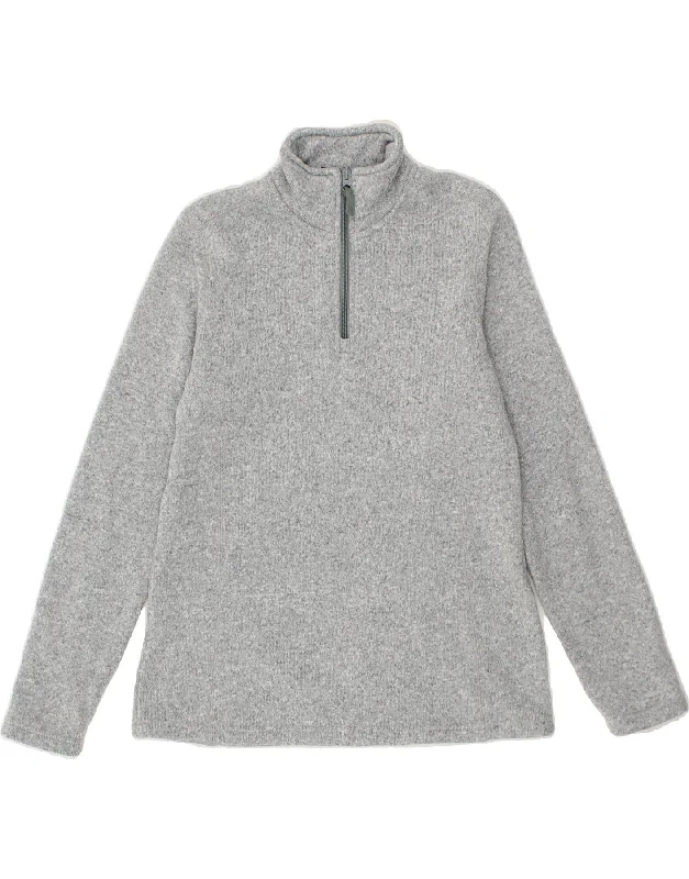 Limited Edition MOUNTAIN WAREHOUSE Womens Zip Neck Sweatshirt Jumper UK 14 Medium  Grey