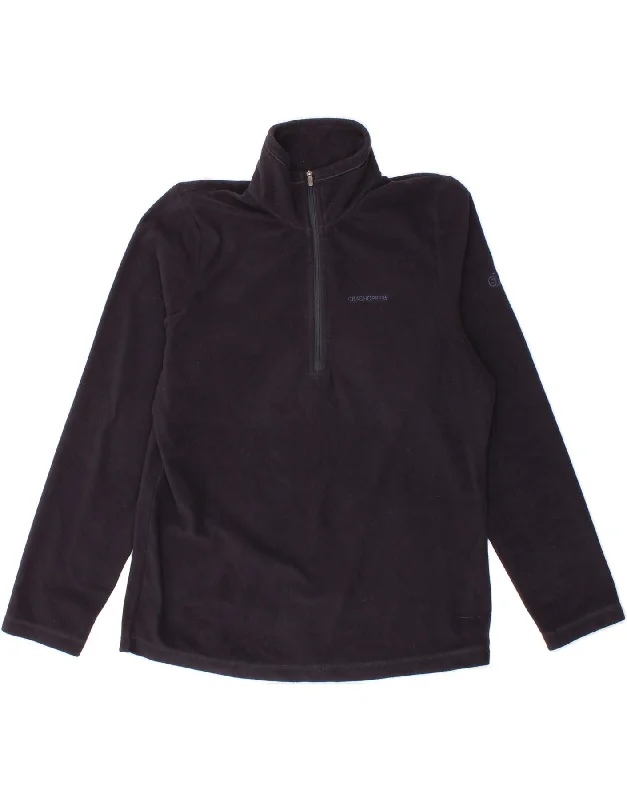 Midnight Sale CRAGHOPPERS Womens Zip Neck Fleece Jumper UK 10 Small Navy Blue Polyester Midnight Sale CRAGHOPPERS Womens Zip Neck Fleece Jumper UK 10 Small Navy Blue Polyester