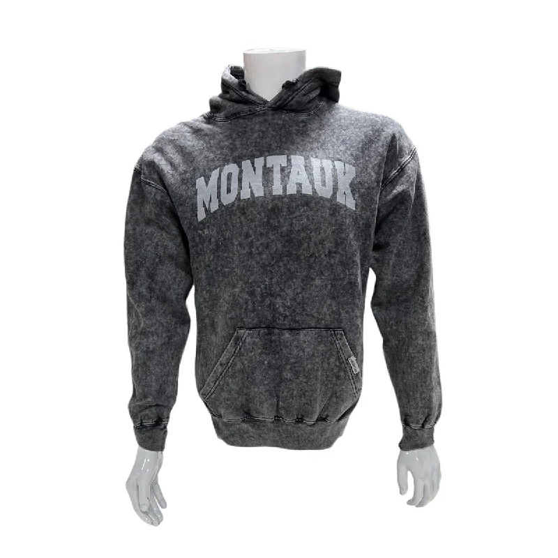 Steals and Deals Adult Unisex Distressed Montauk Hooded Pullover