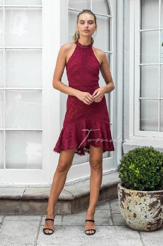 Final Clearance Violet Dress - Red
