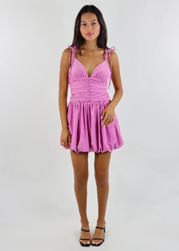 Price Slash Closer To The Sun Bubble Dress ★ Mauve