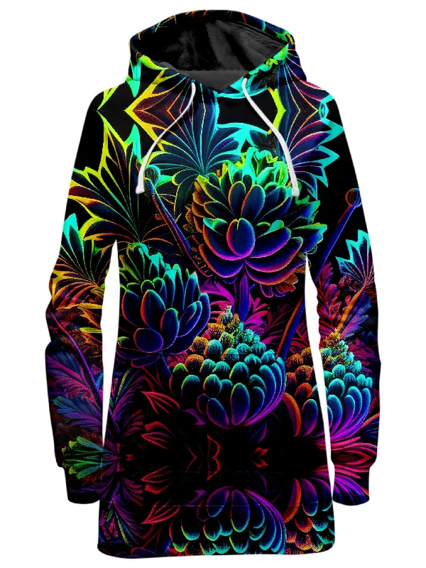 Major Savings Psychedelic Bloom Hoodie Dress