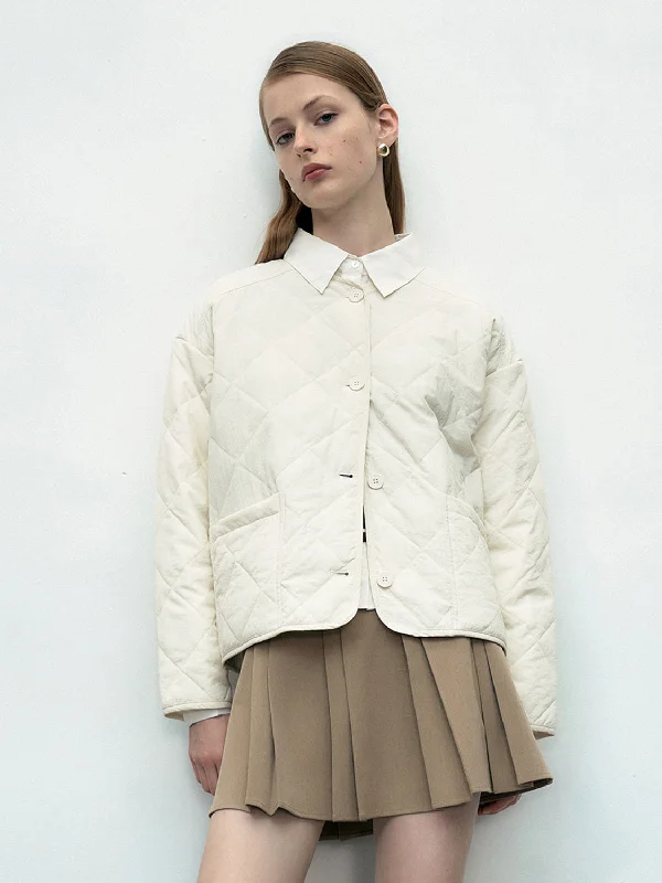 Price Rollback Crew Neck Straight Padded Coat
