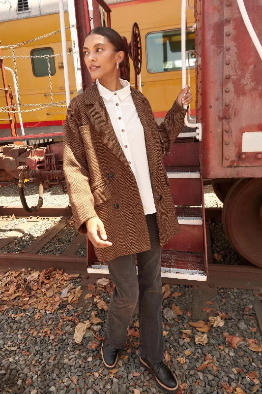 Deal of the Week Ship Shape Double-Breasted Tweed Peacoat