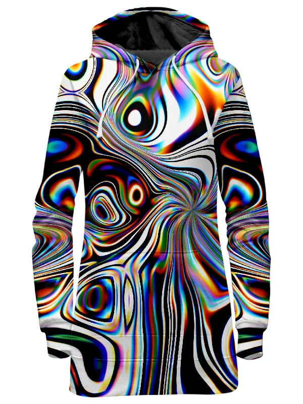 Clearance Event Oil Aura Hoodie Dress