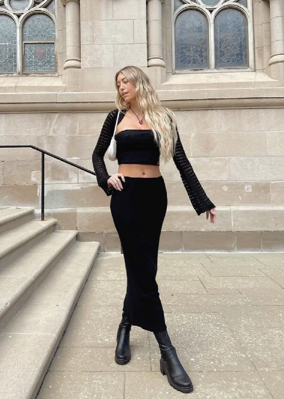 Deal of the Day My Everything Maxi Skirt ★ Black